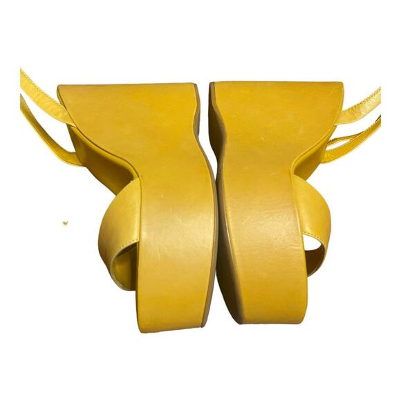 Tony Bianco Vesna Sandals Leather Wedge Ankle Strap Statement Evening Sz 5 - Picture 7 of 14